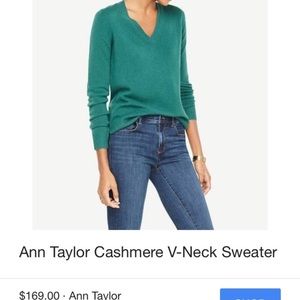 Ann Taylor 100% Cashmere Sweater